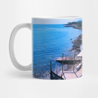 Italian Bay Beach Sea Coast Sanremo Italy Mug